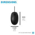 HP juhtmega hiir 128 LSR