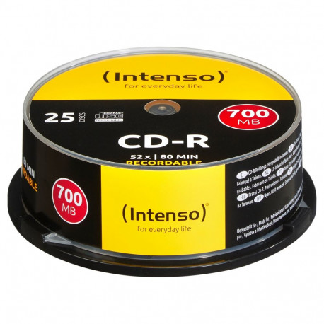"Intenso CD-R 80 / 700MB 52x Speed, Cakebox Spindel"