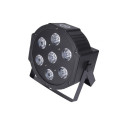 LED Stage Spotlight - Light4Me TRI PAR Basic 7x9 70W DMX Black