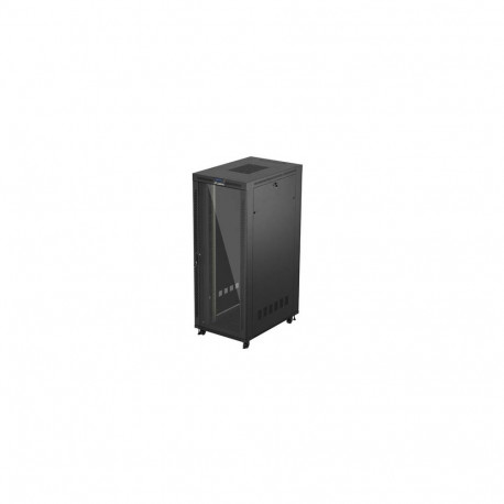 RACK CABINET 19" FREE-STANDING 42U/800X1200 (FLAT PACK) WITH GLASS DOOR LCD BLACK LANBERG V2