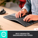 Logitech ERGO K860 Split for Business (graphite, DE layout)