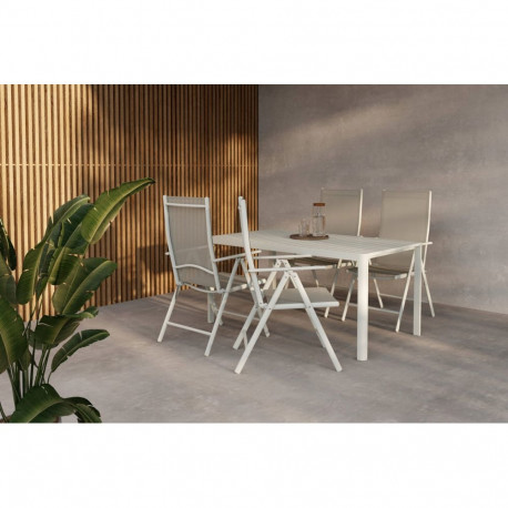 Aiamööbli komplekt GIARDINI&BREAK 4 tooli, beež