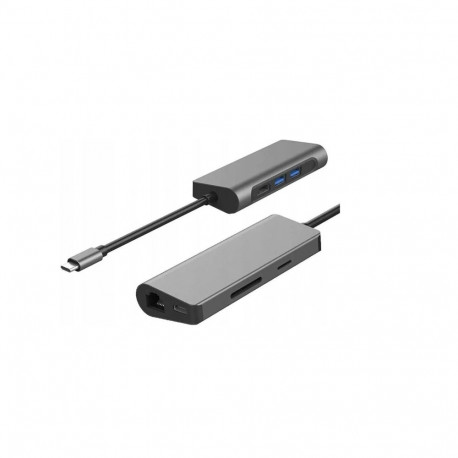 Gigabyte USB-C 7in1 Docking Station | microSD, RJ-45 (Ethernet), USB 3.0 A, USB-C, SD, HDMI, 3.5 mm 