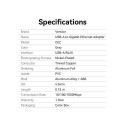 NET ADAPTER USB-A 1GIGABIT/0.15M CEZHB VENTION