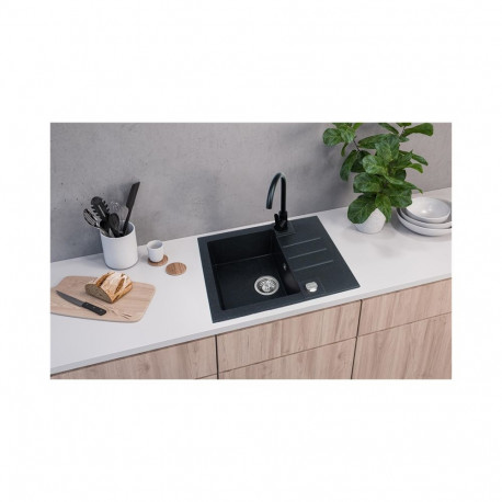 SINK ROCK30 BLCK+MIXER+SIF 1213091SEN