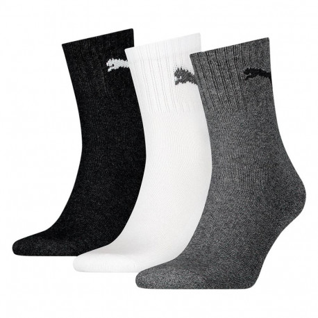 Puma sokid Short Crew 3P 906110 63 35-38, must, valge, hall