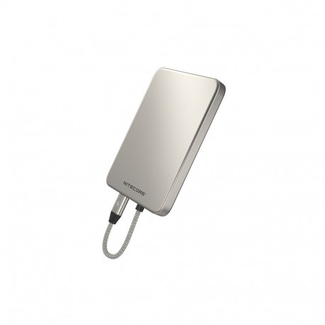 Nitecore POCKET 5 magnetische ultradunne powerbank Titanium Gray