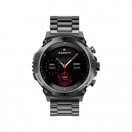 Garett Atom Smartwatch Black steel