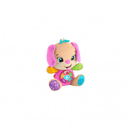 Fisher-Price Laugh &amp; Learn Smart Stages Sis Pink Plush Baby Musical Learning Toy, Multilangu