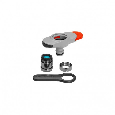 Gardena 18210-20 water hose fitting Tap connector Black, Chrome, Grey 1 pc(s)