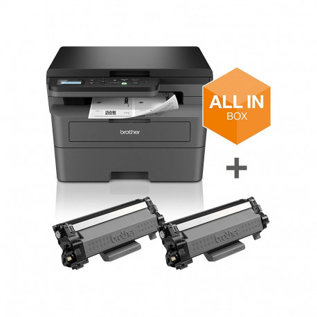 Brother mustvalge multifunktsionaalne laserprinter DCP-L2627DWXL 3in1 A4 WLAN Duplex