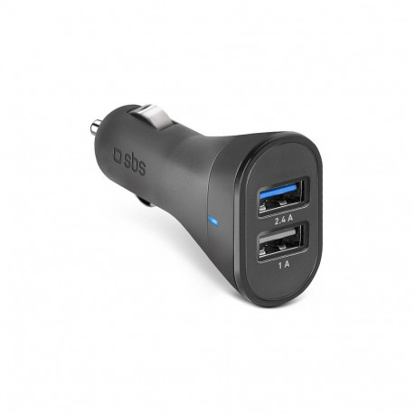 "SBS KFZ-Ladegert 12W 2x USB-A 2,4A schwarz"