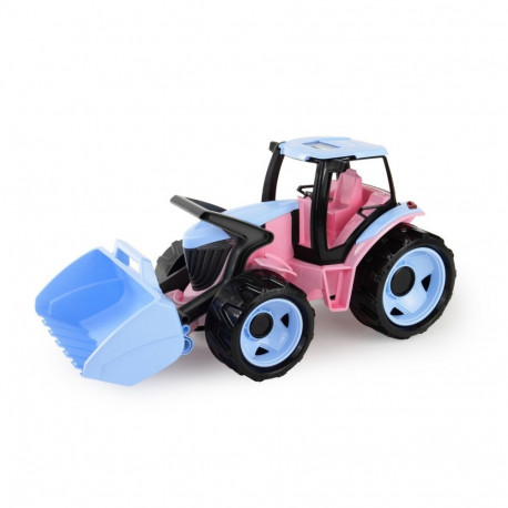 Vehicle Tractor with shovel pink 62 cm, pink