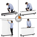 Walimex pro Roll-up Panel Hintergrund 155x200cm weiß