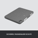 Logitech Combo Touch (gray, DE layout, scissor mechanism, for iPad 10th generation)