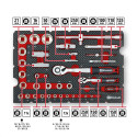 Einhell-KWB E-Case mechanical tool case, 201 pieces (black/red)