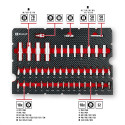 Einhell-KWB E-Case workshop tool case, 92 pieces (black/red)
