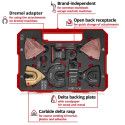 Einhell-KWB multi-tool set, 70 pieces, in XXL PLUS CASE (for multifunctional tools)