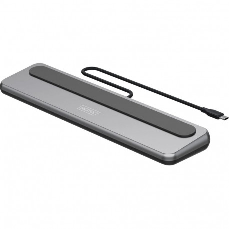 12-Port USB-C 8K dokkimisjaam, hall/must