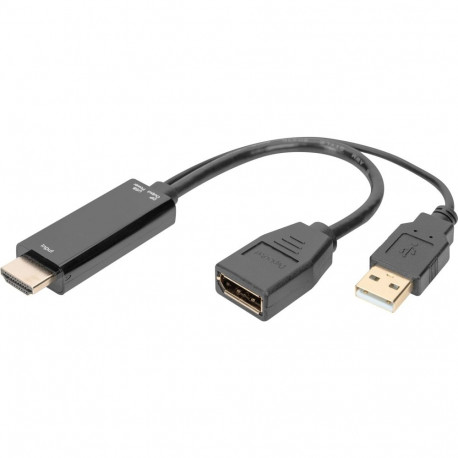 Digitus 4K HDMI to DisplayPort Adapter (black)