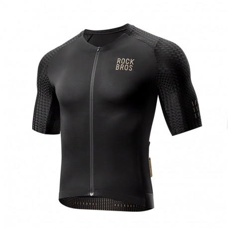 Rockbros YDDX011 Diamond Short Sleeve Cycling Jersey Size XXL - Black