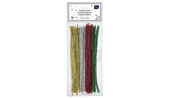 Karvatraat Metallic assortii, pikkus 30cm, 32tk, Interdruk