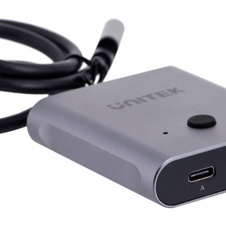 UNITEK D1078A laptop dock/port replicator Wired USB 3.2 Gen 1 (3.1 Gen 1) Type-C Grey
