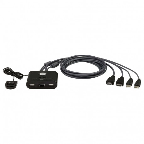"ATEN KVM Switch CS22U-HF 2 Port USB/HDMI Kabel"