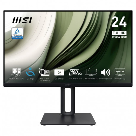 "MSI PRO MP245PG Office Monitor - IPS Panel, 100Hz Höhenverstellbar (120mm)"