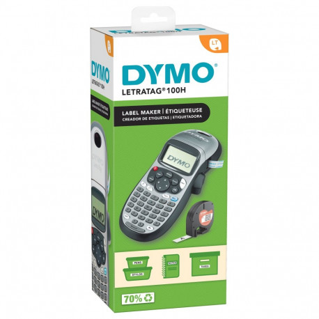 "DYMO LetraTag LT-100H Beschriftungsgerät - Silber Edition inkl. Batterien"