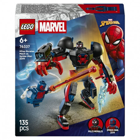 "LEGO 76337 Marvel Super Heroes Miles Morales Mech vs. Spider-Man 2099"