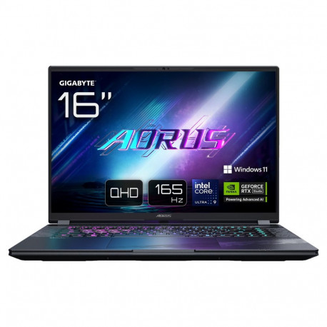 Gigabyte sülearvuti Aorus Elite 16 CU9 275HX 32GB 2TBSSD RTX5070 W11 Pro prantsuse AZERTY paigutus