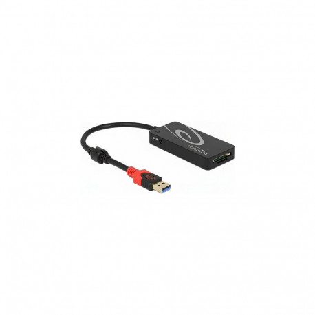 "Externer USB 5 Gbps Hub USB Typ-A > 3 x USB Typ-A + 2 Slot SD Card Reader"