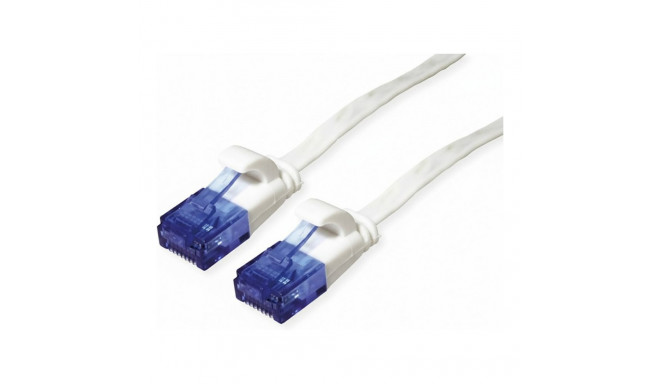 "Patchk.CAT6 UTP 0,5m flach white"