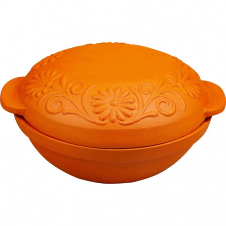 Browin savipõletatud savist ahjuvorm 770605, 4L, ümmargune, pruun, 29.5cm, 26.5cm, 13.5cm