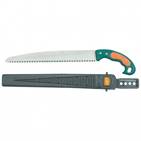 Flo pruning saw GRD 28642, 300mm, steel blade, PVC handle, 3 cutting edges, with sheath