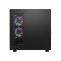 Computer Case - darkFlash DS950 ATX, 6 Fans, USB-C 3.2 Gen 2, Black