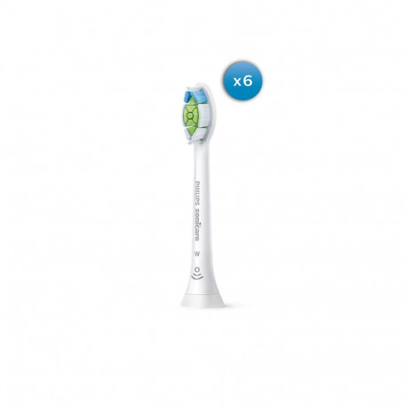 Electric Toothbrush Head - Philips Optimal White HX6066/87 6-pack medium bristle
