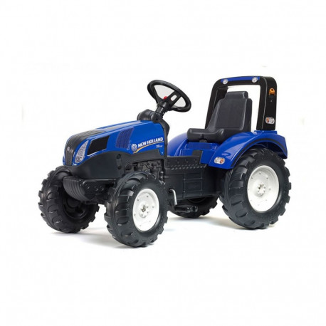 Falk pedaalidega traktor treileriga New Holland sinine