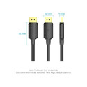CABLE DP TO DP 1M/BLACK HAKBF VENTION
