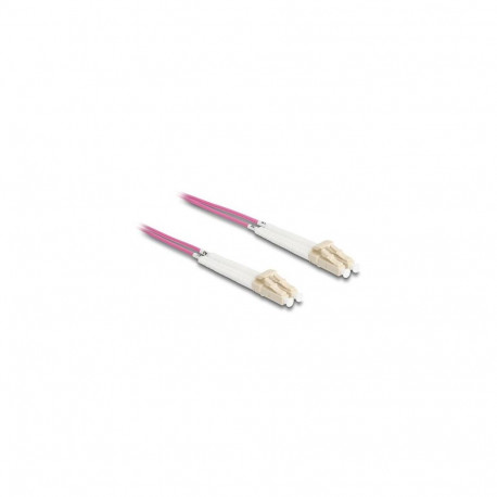 DeLOCK Optical Fiber Cable LC Duplex to LC Duplex Multi-mode OM4 angled 5 m