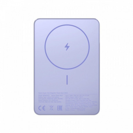 PowerBank Super Slim Magnetic 5000 purple