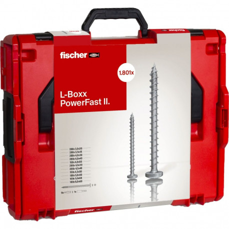 L-BOXX 102 PowerFast II Pan-Head (silber, 1801-teilig, mit Profi-Bitset)