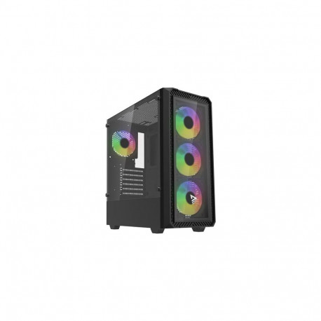 Savio Noctis Glass RGB Cube Black