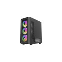 Savio Noctis Glass RGB Cube Black