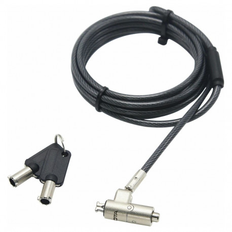 Dicota turvakaabel Nano Lock Ultra Slim võtmega 2.5x6mm slot, must