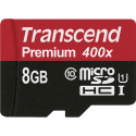 Transcend microSDHC          8GB Class 10 UHS-I 400x + SD Adapter