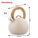 Klausberg teekann 3.0l, beež