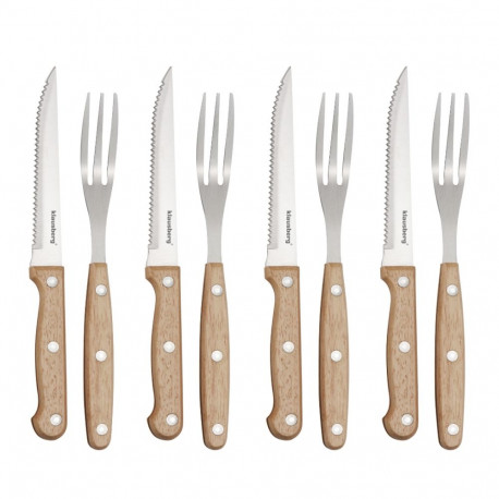 Klausberg steigi- ja grillikomplekt KB-7976 8-osaline roostevaba teras puit