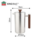 Kinghoff presskann terasest 1.0l